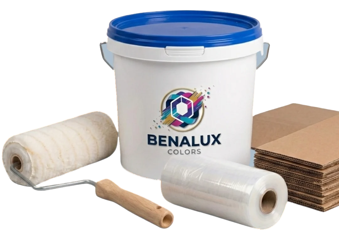 Pack Ahorro Completo para Pintar — Pintura + Rodillo + Protección | Benalux